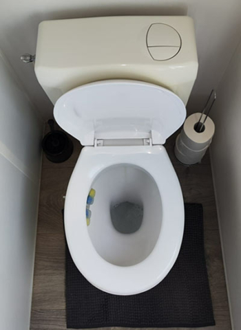 Salle de bain et WC du mobil home 228 - Camping des Iscles